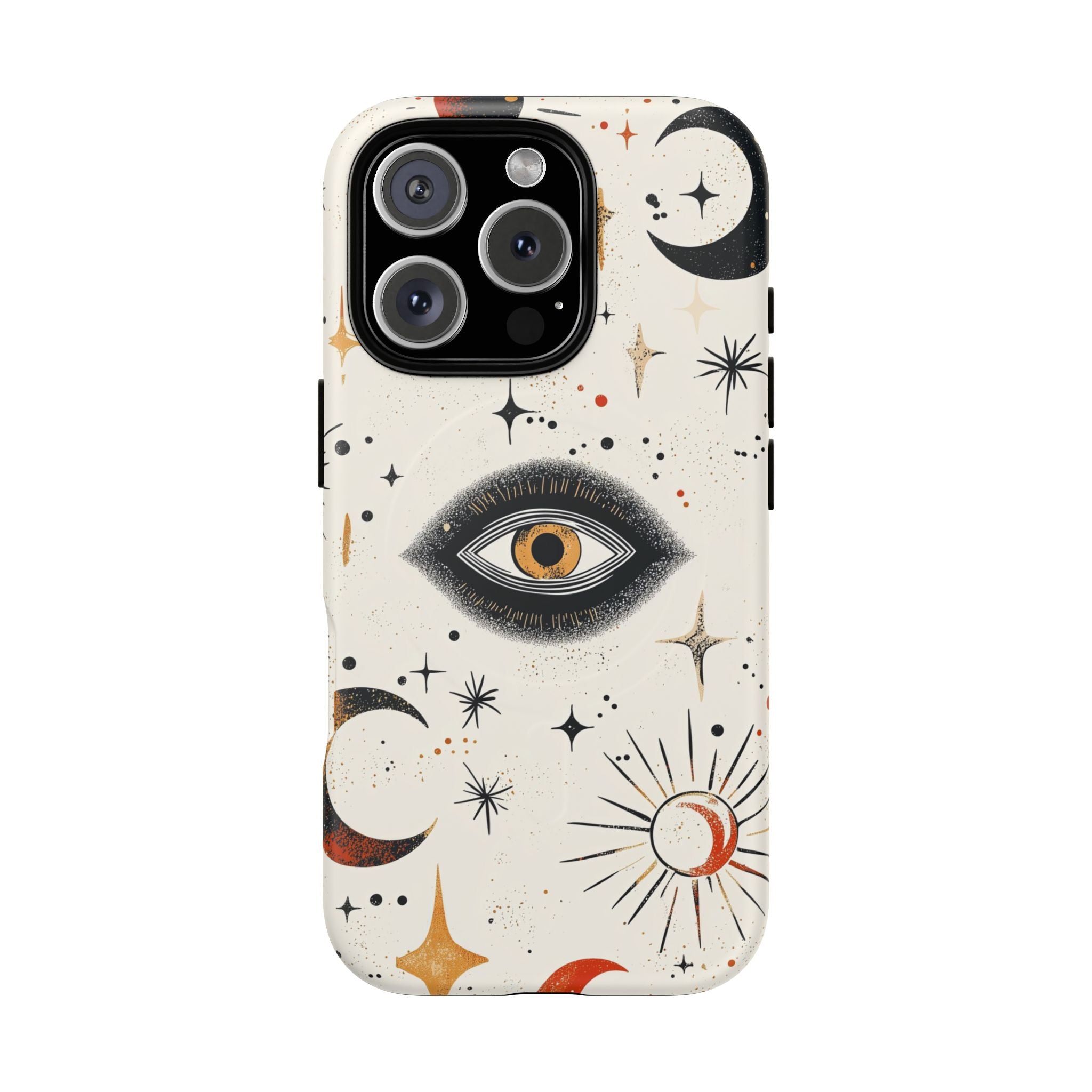 Custodia Mystic Eye MagSafe per iPhone | Luna e stelle celesti