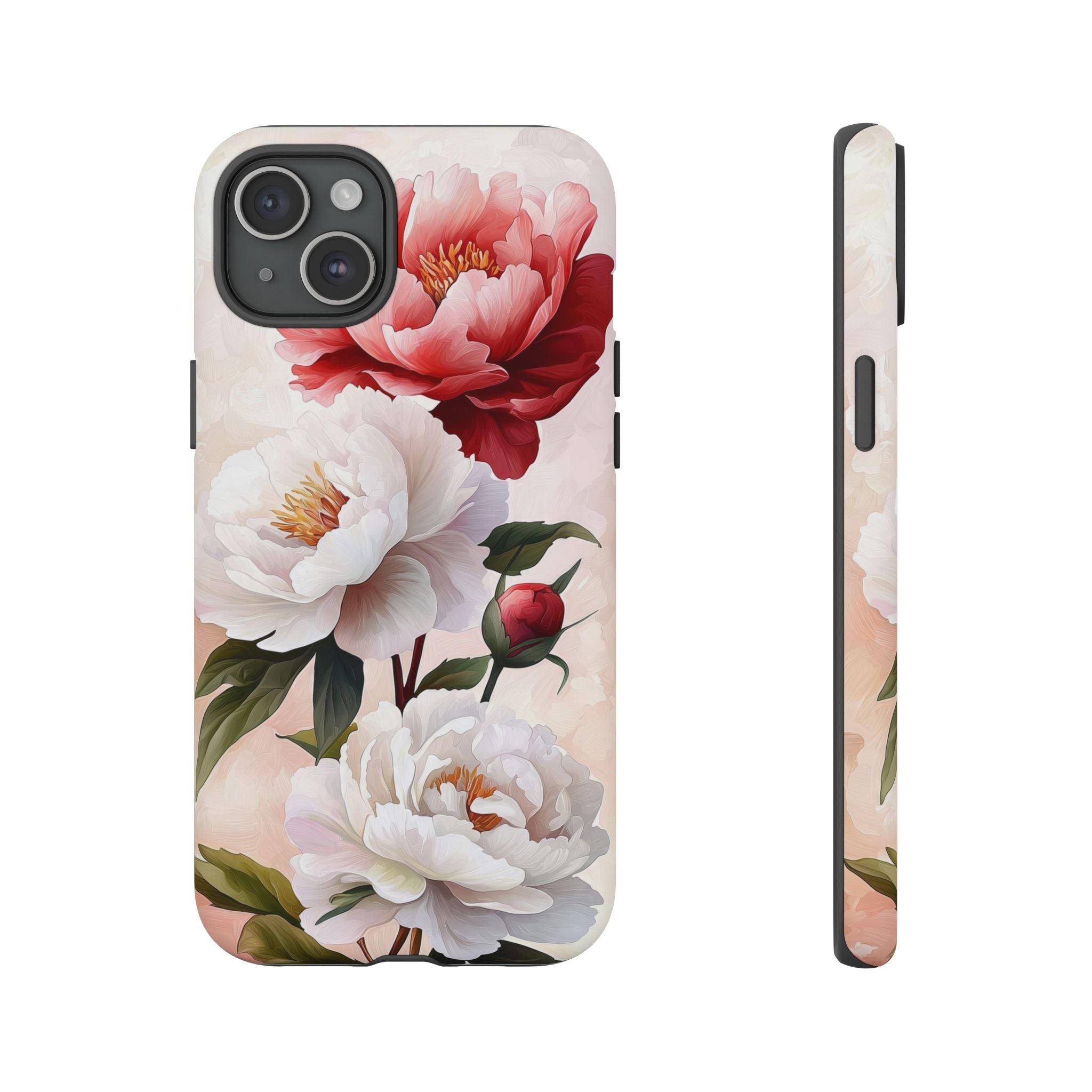 Floral Peony Tough iPhone Case