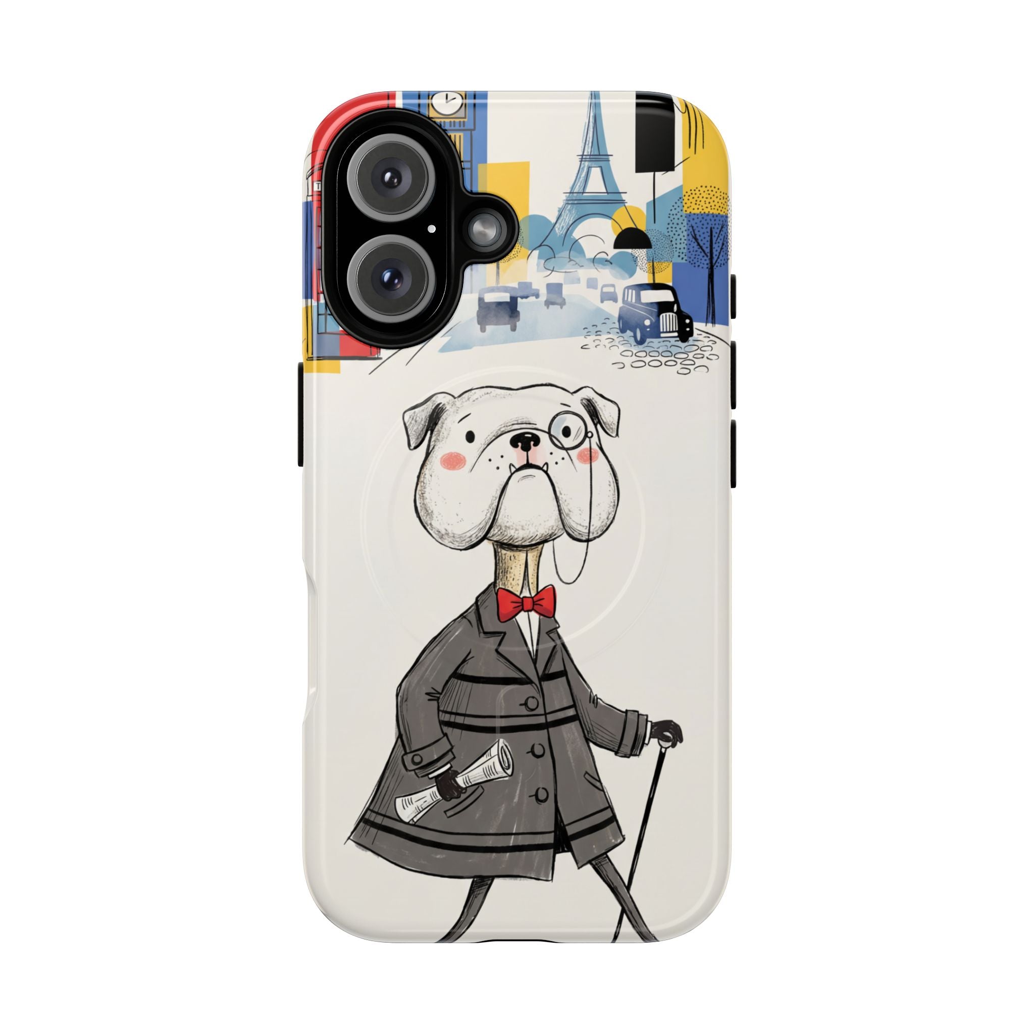 Vintage Dapper Gentleman Bulldog MagSafe iPhone Case