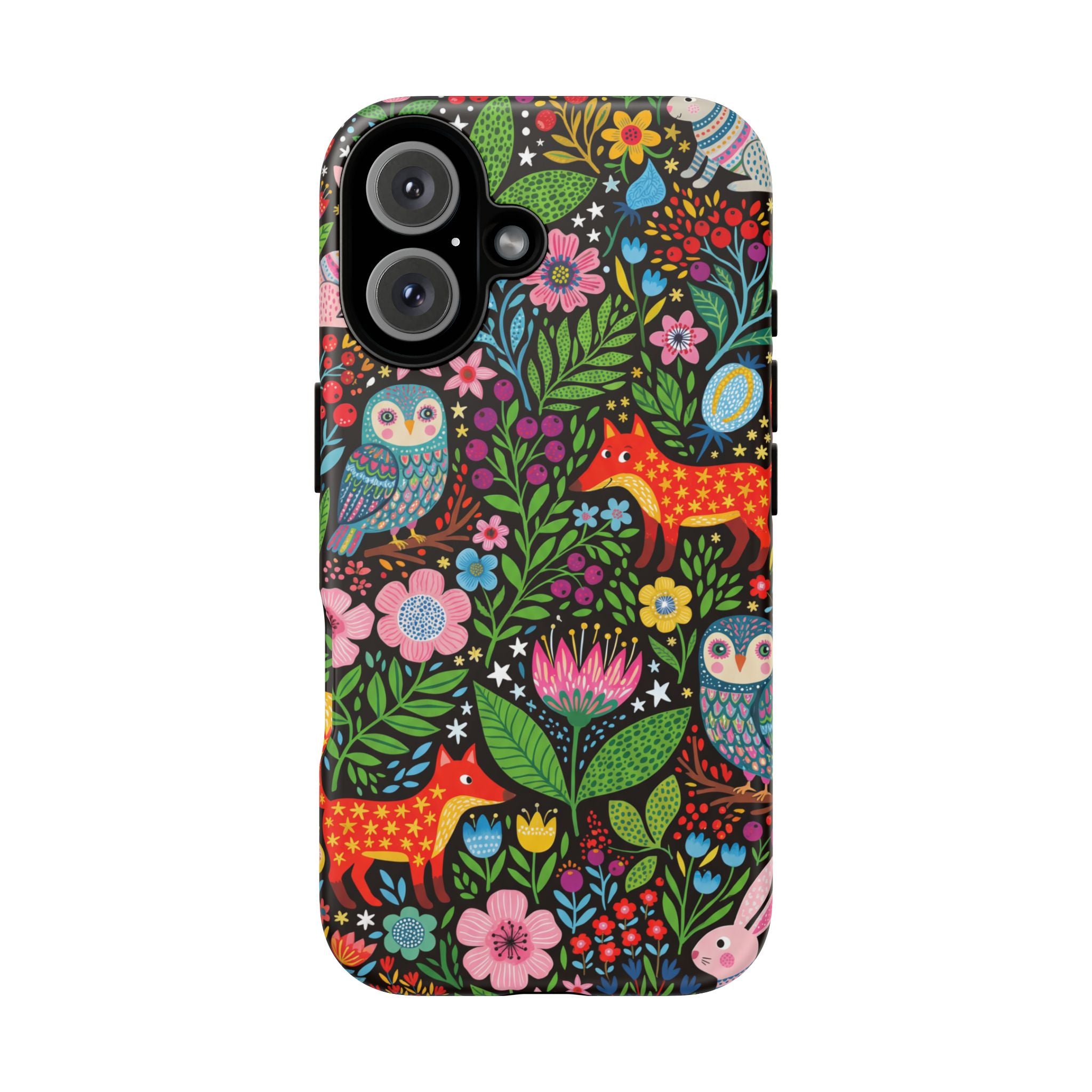 Floral Woodland Google Pixel Phone Case | Colourful Fox & Owl Protective Cover