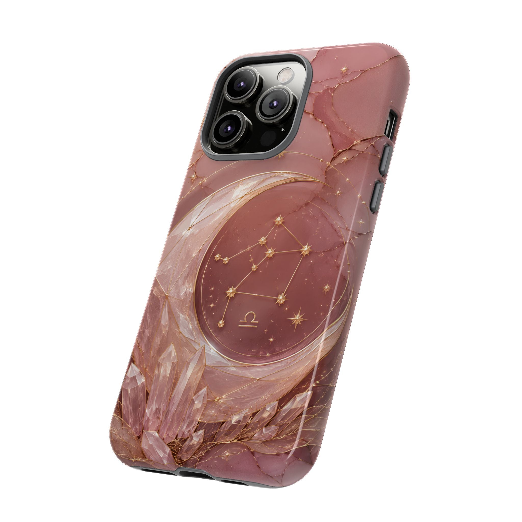 Libra Zodiac iPhone Case | Moon Crystal Astrology iPhone Case