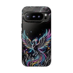 Colorful Neon Phoenix Tough Google Pixel Phone Case