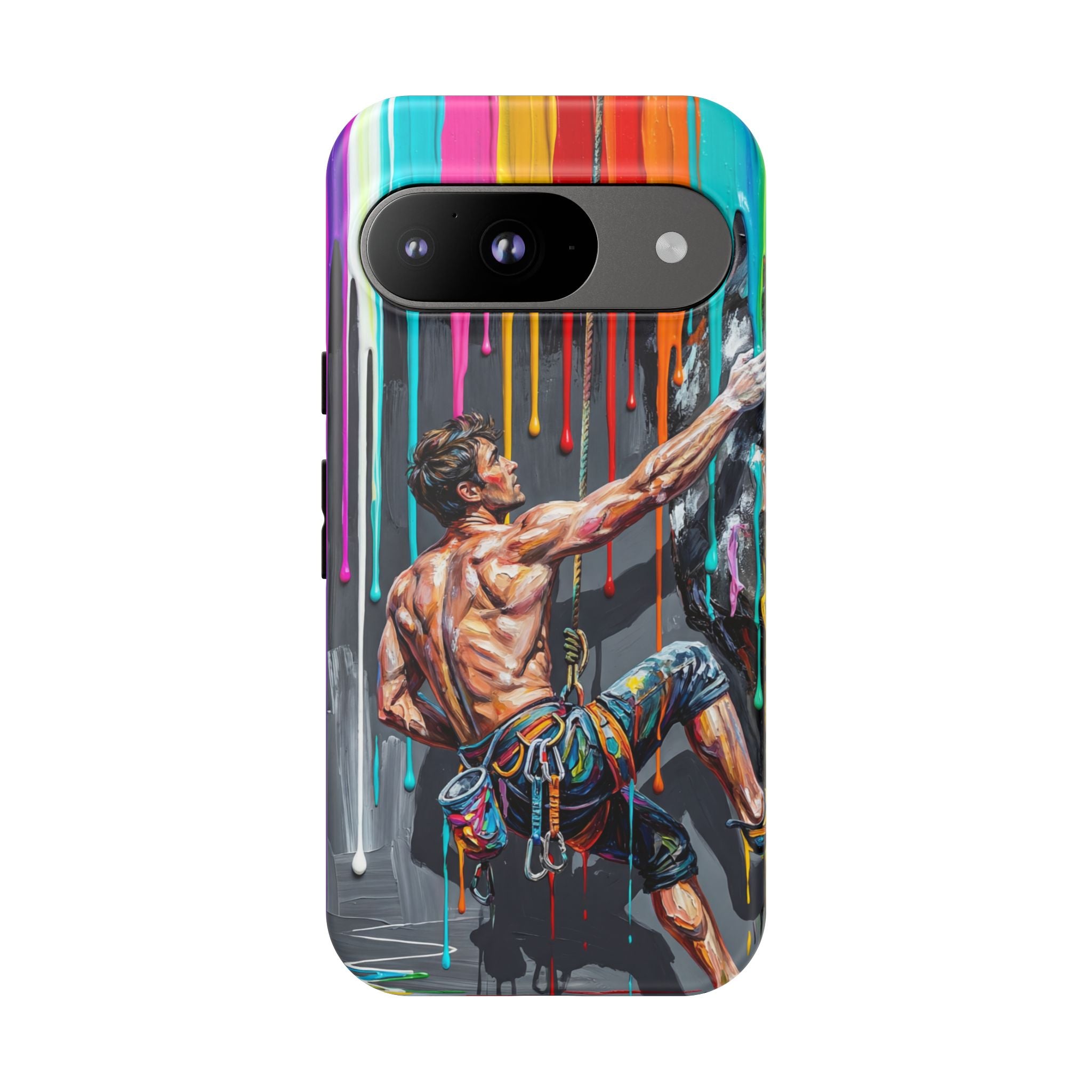 Colourful Rock Climber Art Protective Google Pixel Phone Case