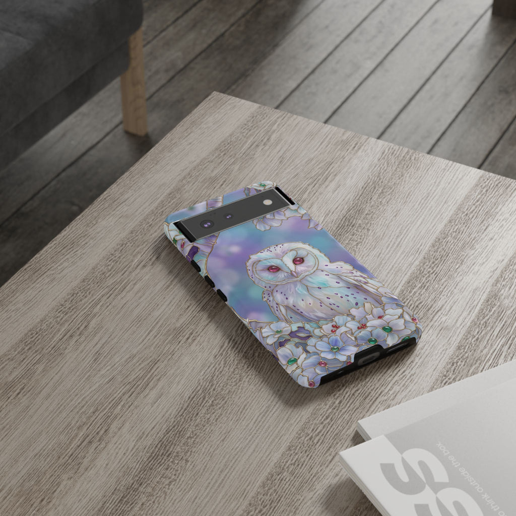 Pastel Floral  Mystical Barn Owl Google Pixel Case
