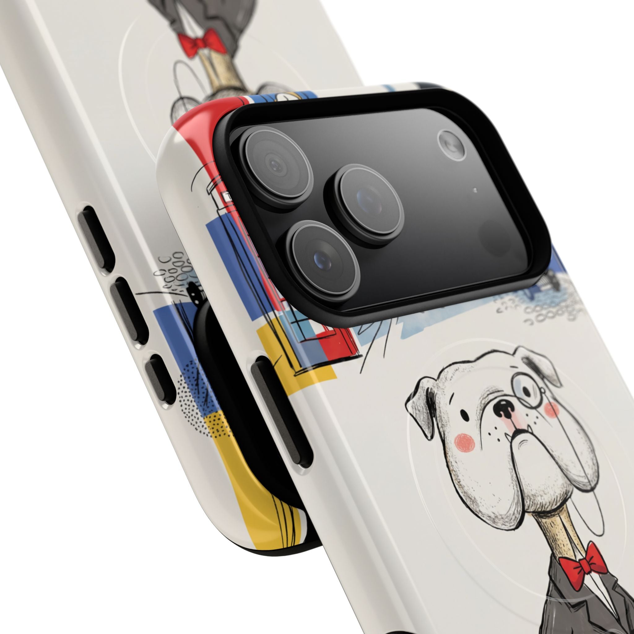 Vintage Dapper Gentleman Bulldog MagSafe iPhone Case
