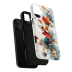 Custodia MagSafe resistente per iPhone con motivo floreale autunnali