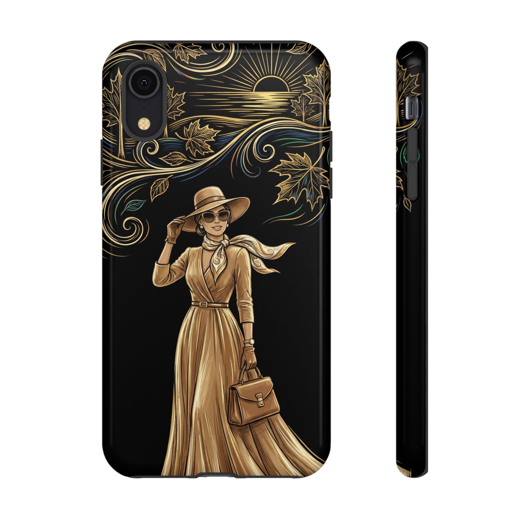Vintage Autumn Lady iPhone Case