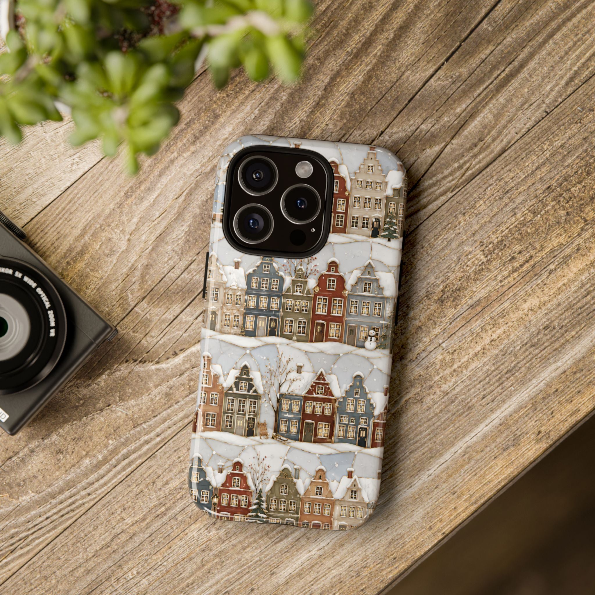 Winter Village iPhone Case | Snowy Town iPhone Case