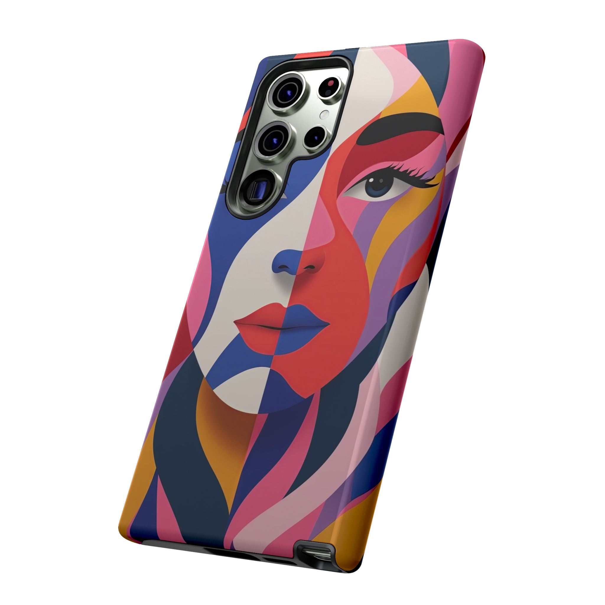 Abstract Colourful Face Samsung Galaxy Case | Vibrant Pop Art