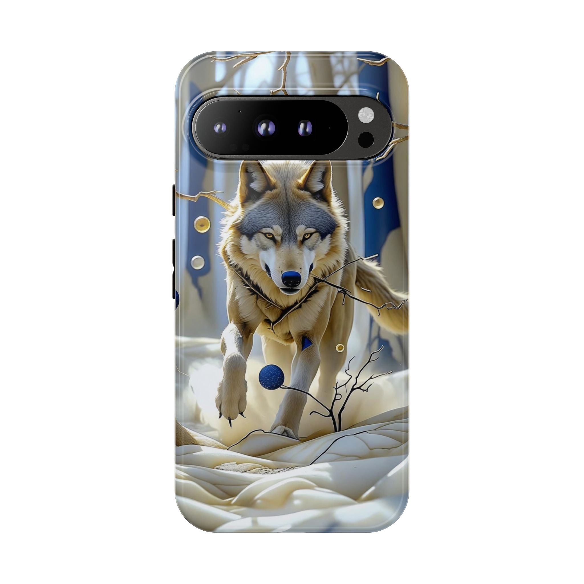Wolf in Snow Google Pixel Case — Rugged Wildlife