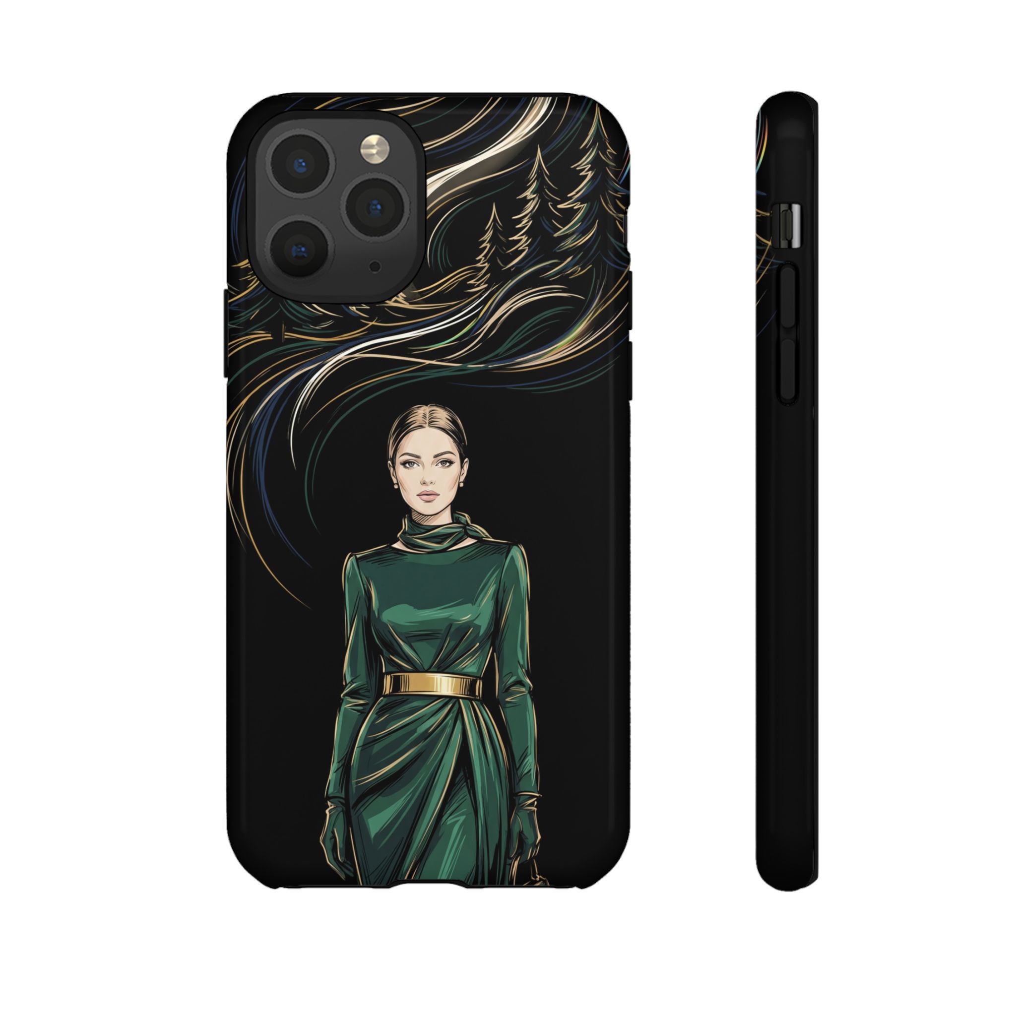Elegant Forest Woman iPhone Case