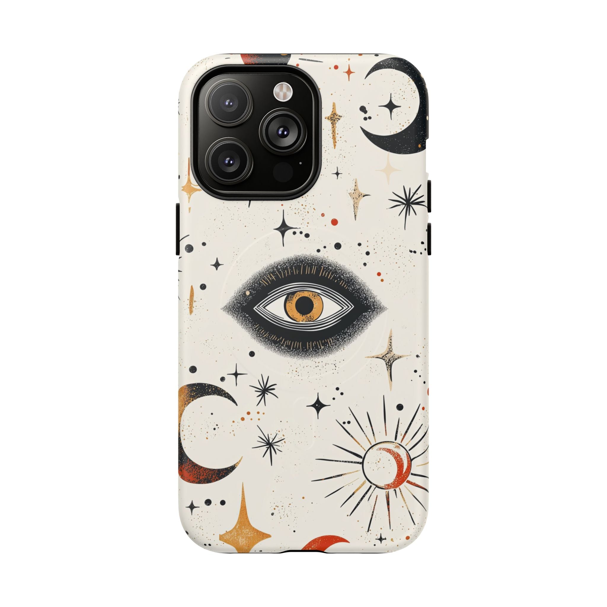 Custodia Mystic Eye MagSafe per iPhone | Luna e stelle celesti