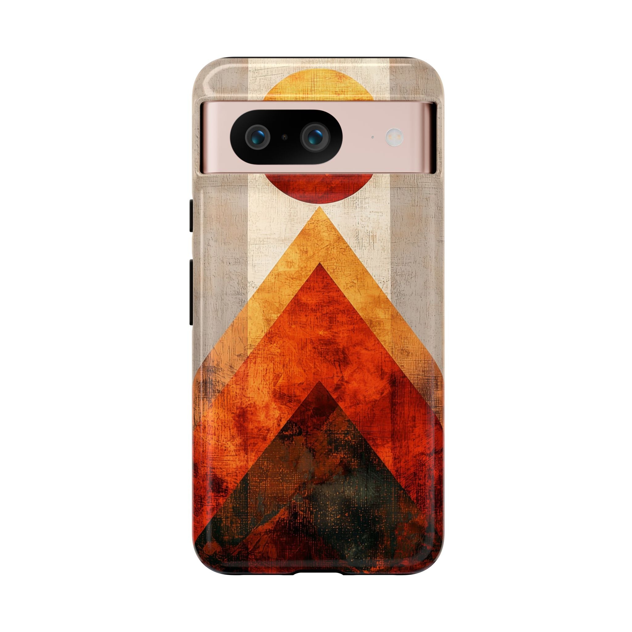 Retro Geometric Sunset Google Pixel Case
