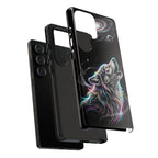 Wolf Galaxy Tough Samsung Galaxy Phone Case | Colorful Howling Wolf Space Design