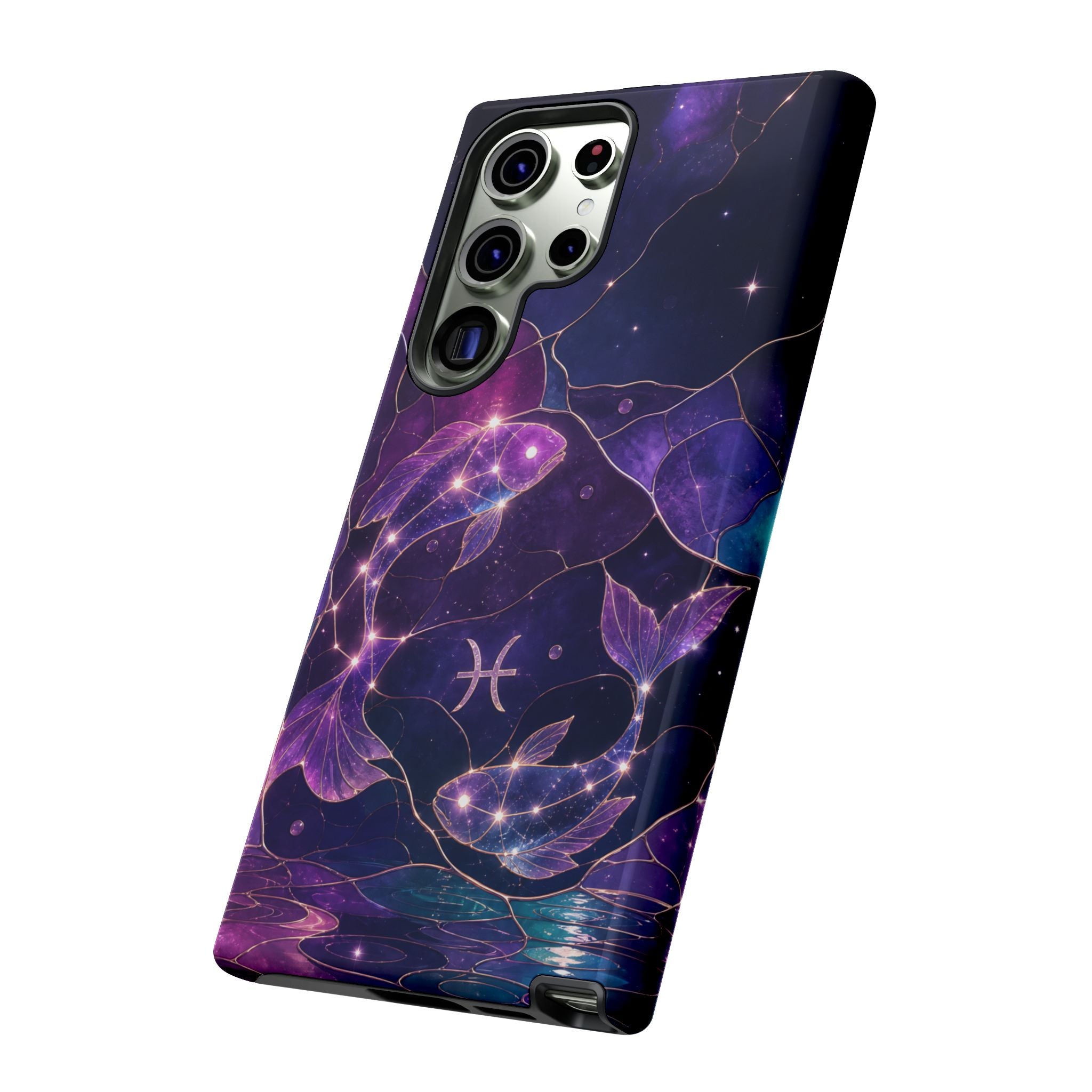 Pisces Zodiac Samsung Galaxy Phone Case | Celestial Fish Phone Case