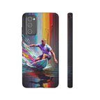 Surfing Rainbow Tough Samsung Galaxy Phone Case
