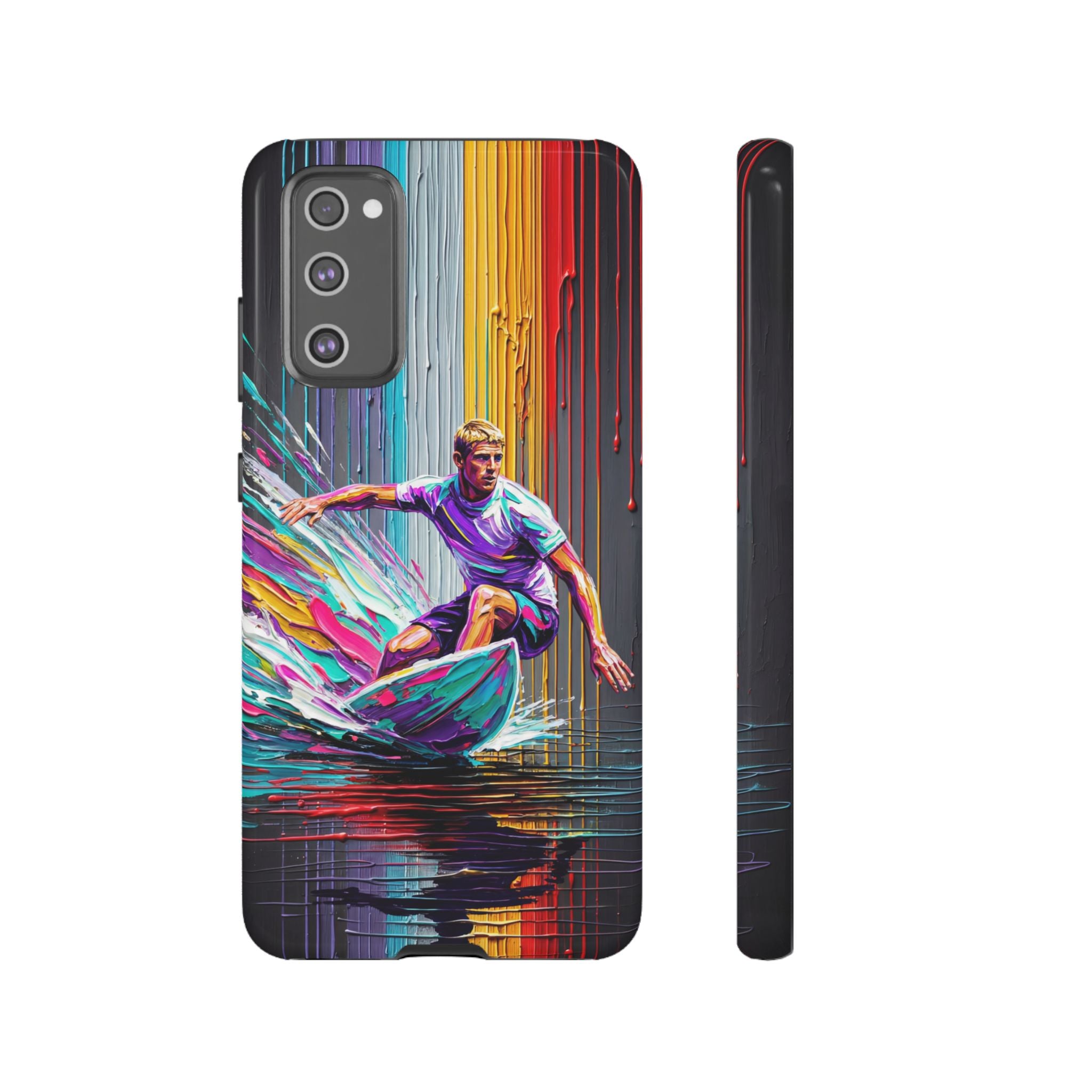 Surfing Rainbow Tough Samsung Galaxy Phone Case