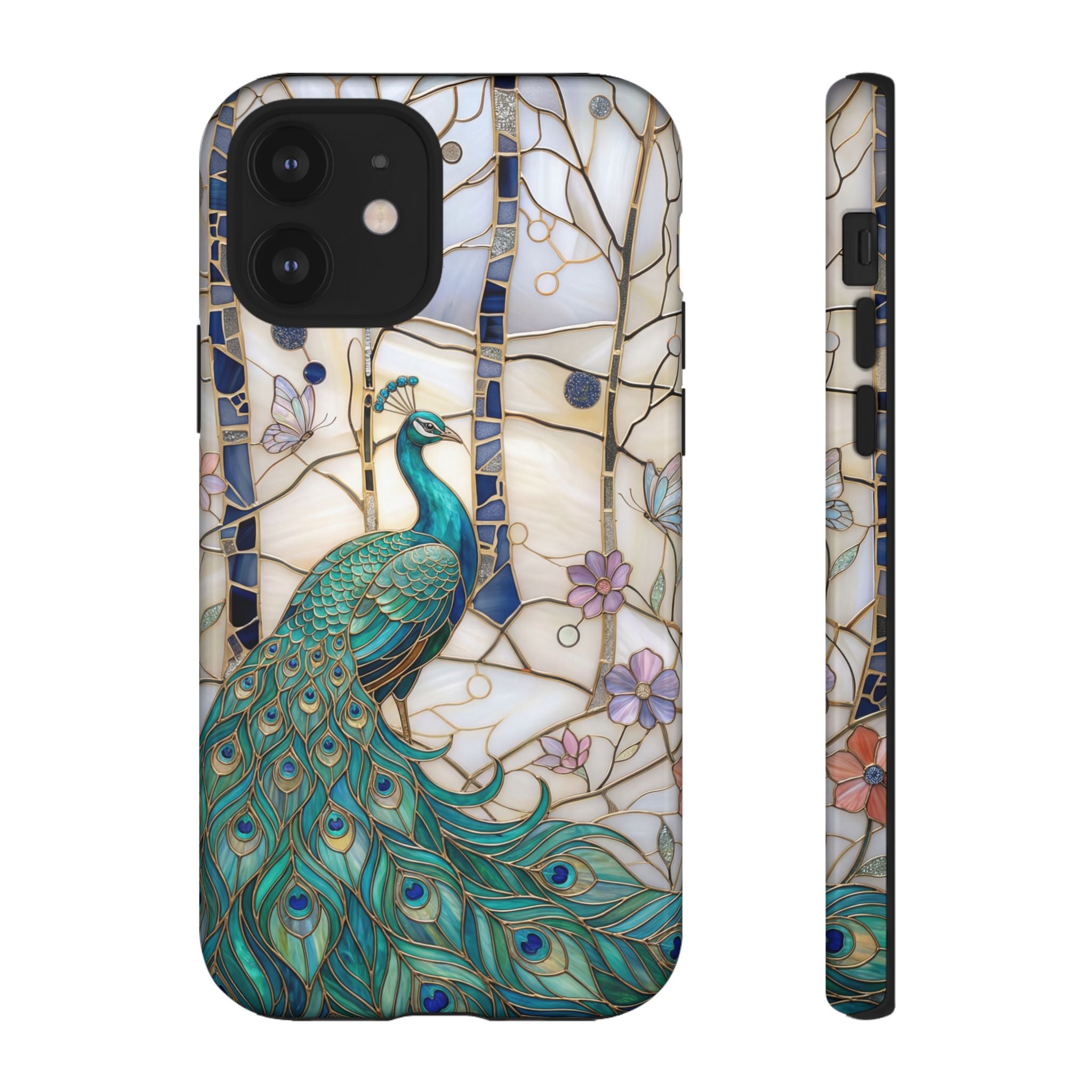 Peacock Stained Glass iPhone Case