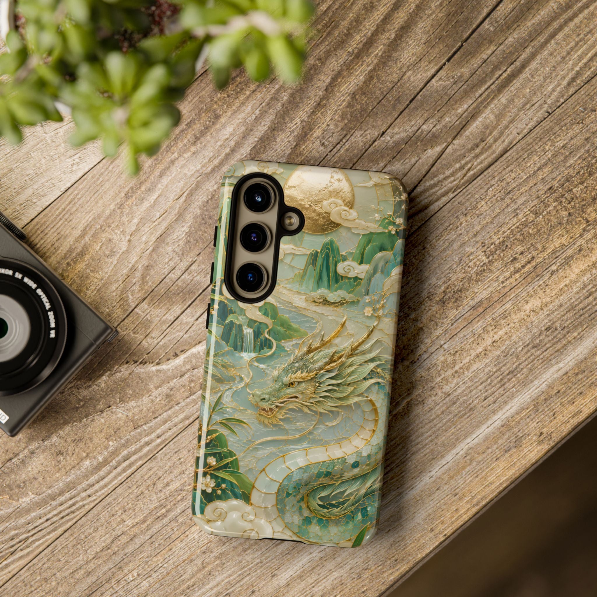 Chinese Dragon Samsung Galaxy Phone Case | Jade Dragon Art Cover