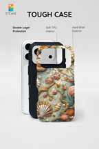 Decorative Seashell & Pearl Beach Design iPhone Case