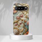Decorative Seashell & Pearl Beach Design Google Pixel Case