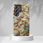Decorative Seashell & Pearl Beach Design Samsung Galaxy Case