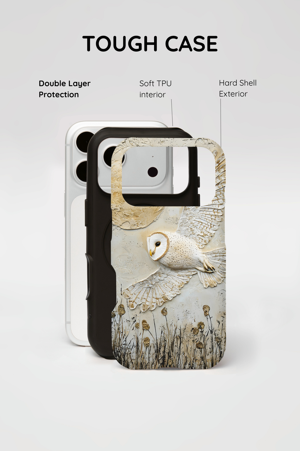 Barn Owl iPhone Case — Elegant Flying Owl Wildlife