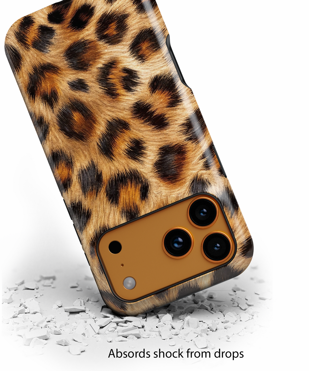 Stylish Leopard Print Tough iPhone Case