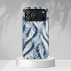 Blue Faux Fur Texture Protective Tough iPhone Case