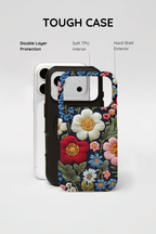Floral Embroidered Garden iPhone Case