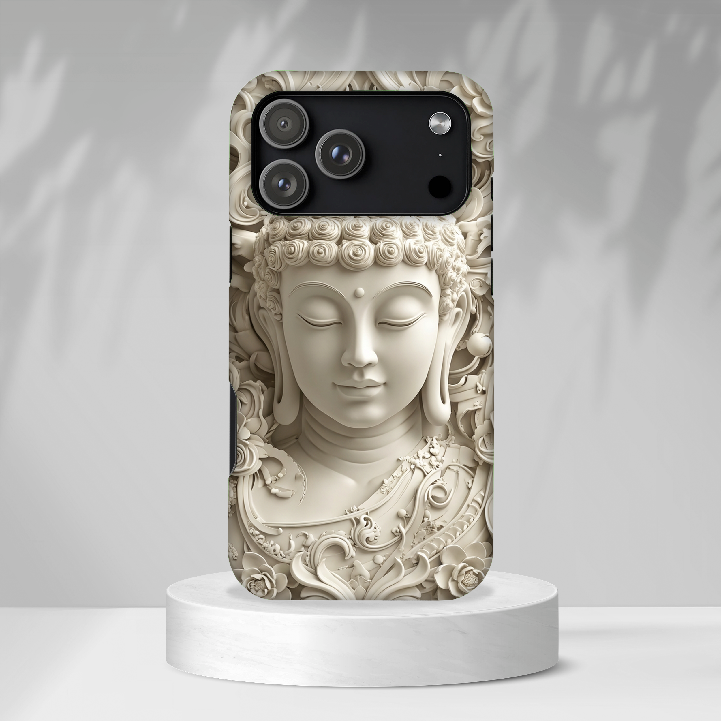 Buddha Relief iPhone Case — Serene Zen Protective Phone Cover