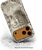 Buddha Relief iPhone Case — Serene Zen Protective Phone Cover