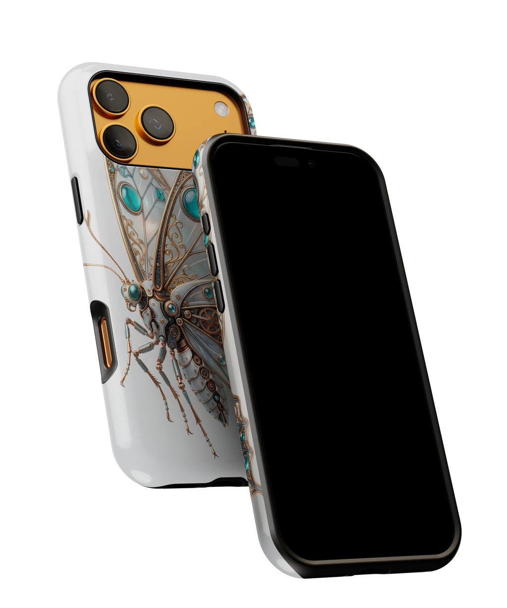 Butterfly Gem Phone Case — Steampunk Teal Jewel iPhone Case