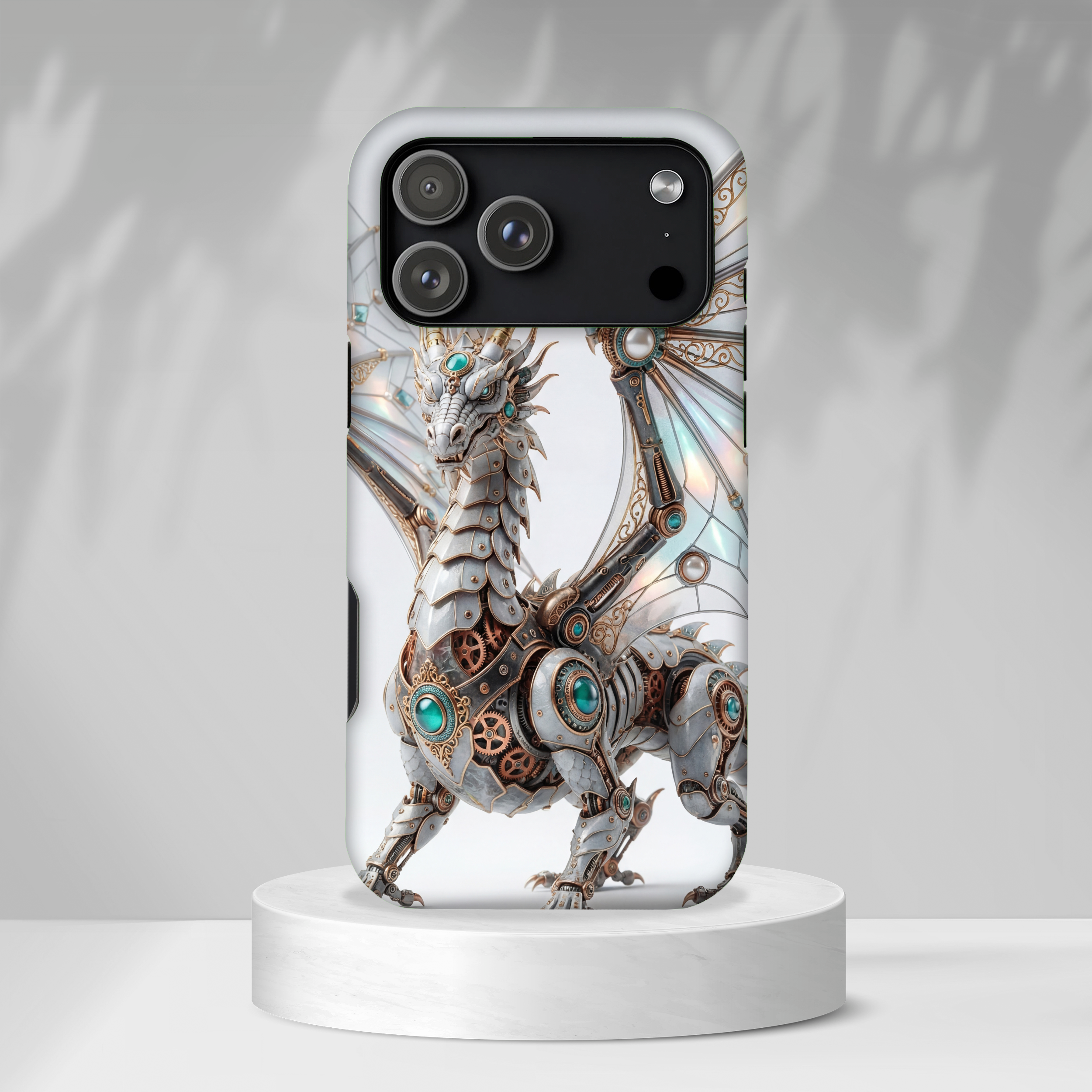 Steampunk Mechanical Dragon iPhone Case — Fantasy Armor Protective Cover