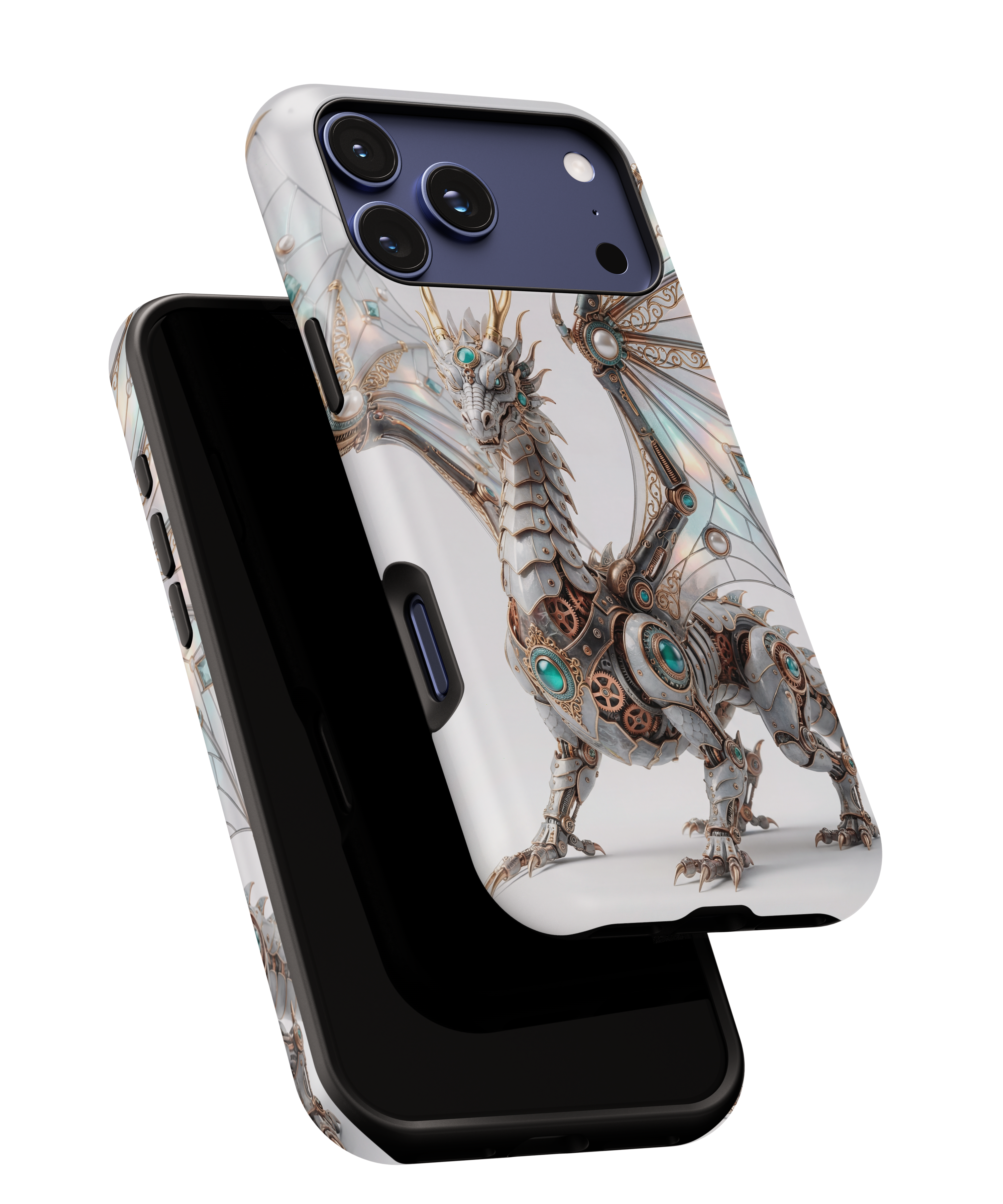 Steampunk Mechanical Dragon iPhone Case — Fantasy Armor Protective Cover