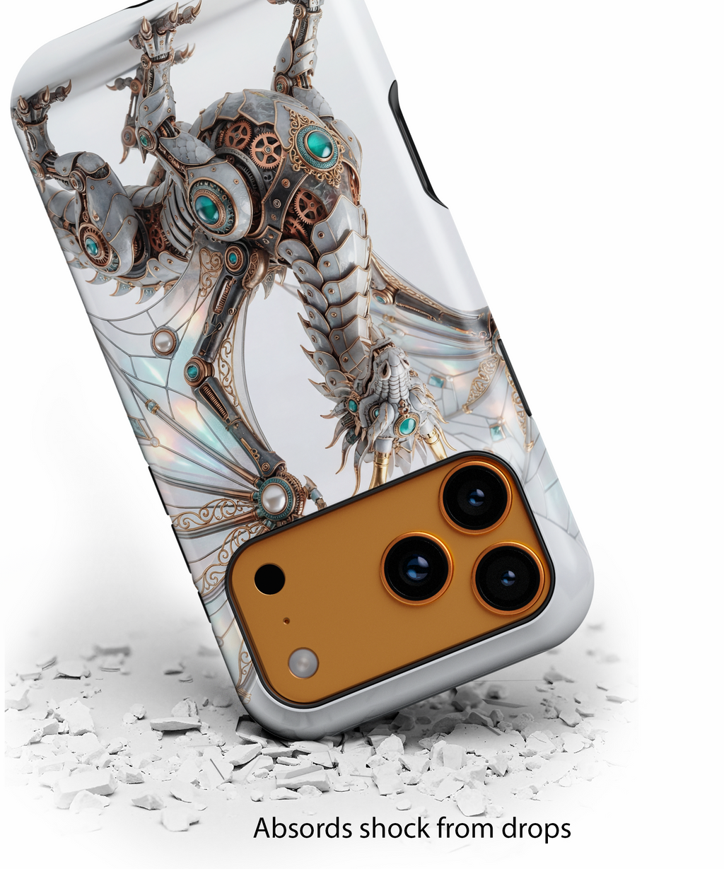 Steampunk Mechanical Dragon iPhone Case — Fantasy Armor Protective Cover