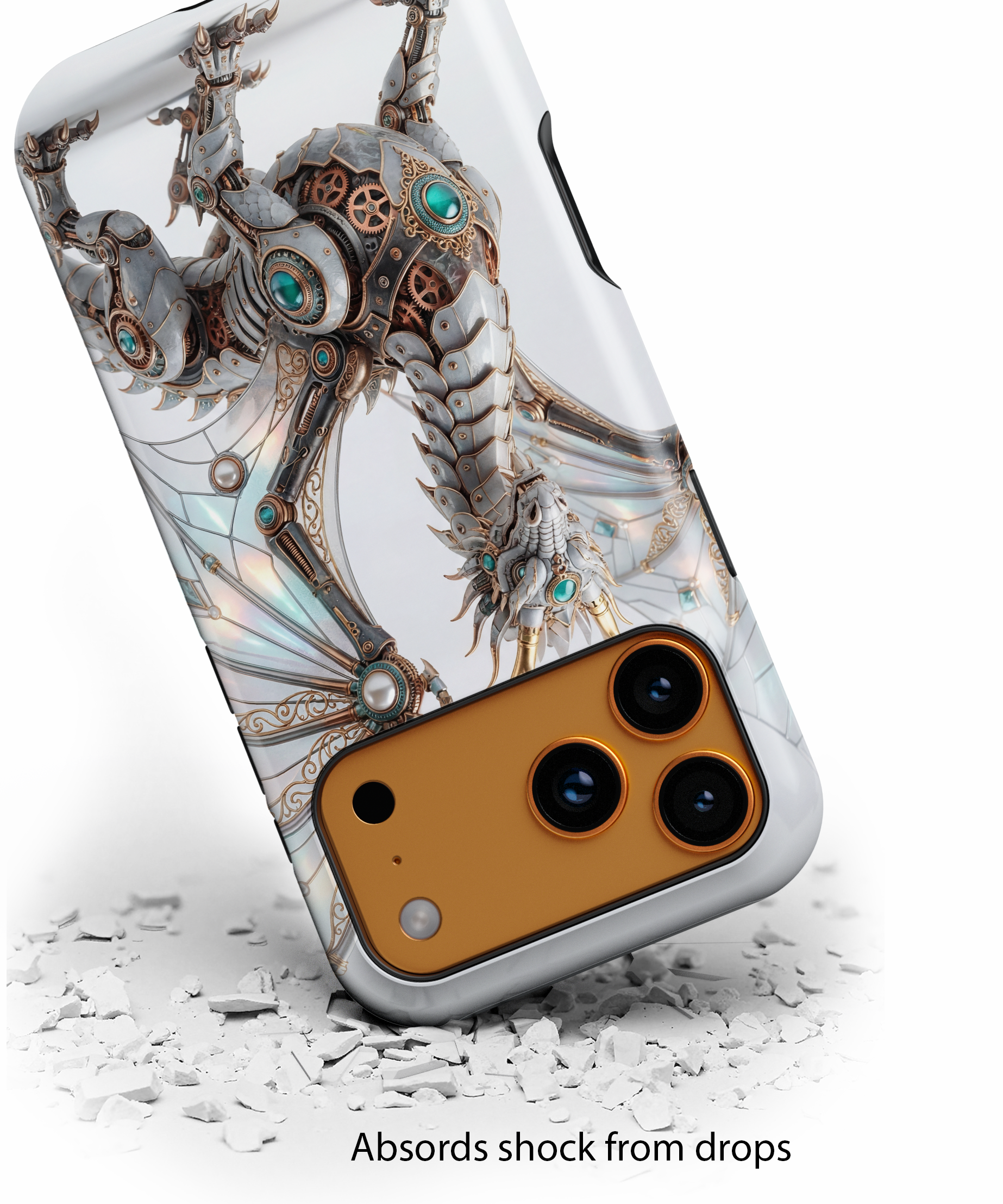 Steampunk Mechanical Dragon iPhone Case — Fantasy Armor Protective Cover