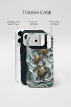 Sea Turtle Phone Case — Ocean Waves Protective iPhone Cover