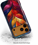 Abstract Colourful Leaf iPhone Case