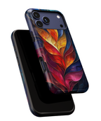 Abstract Colourful Leaf iPhone Case