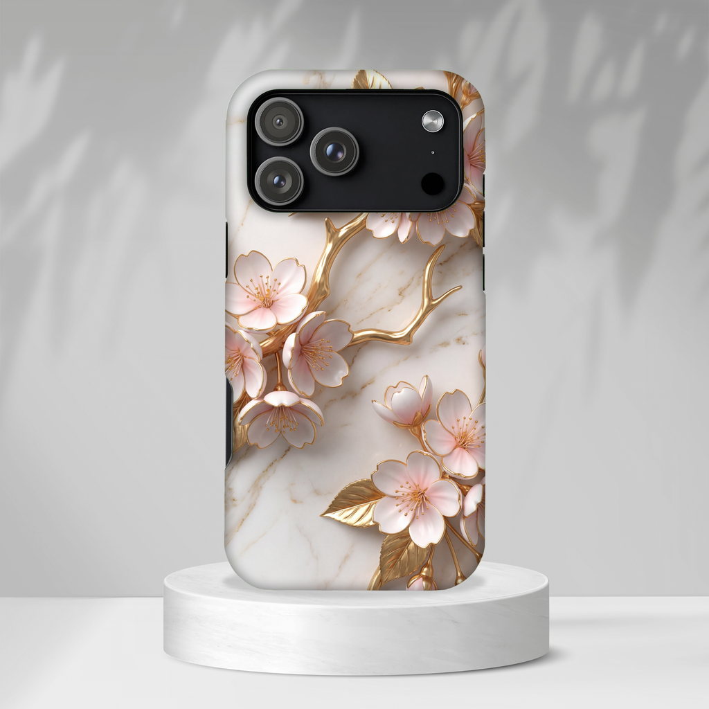 Floral Cherry Blossom MagSafe Phone Case — Tough Protective iPhone Cover