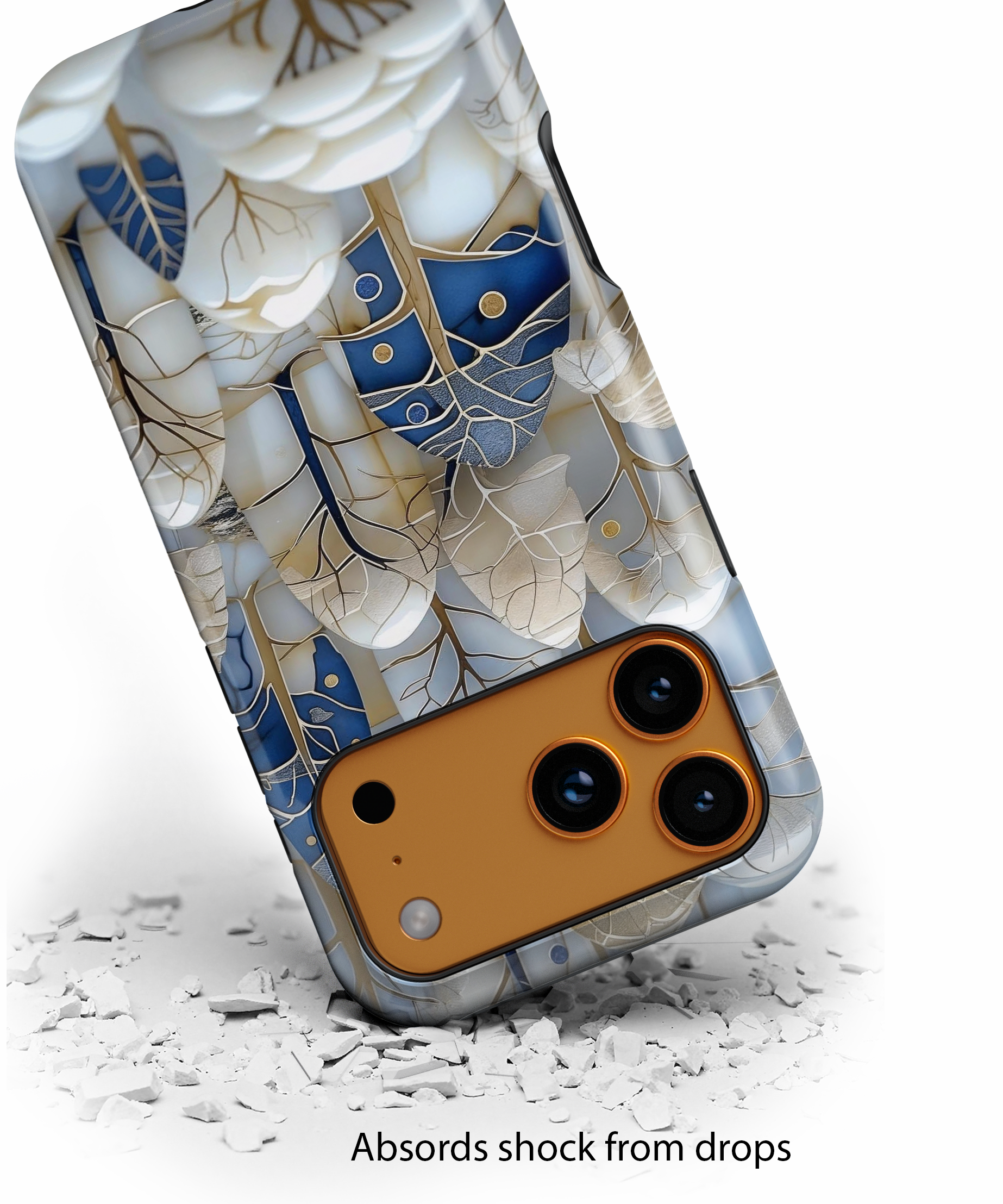 Blue Gold Forest Art MagSafe Case