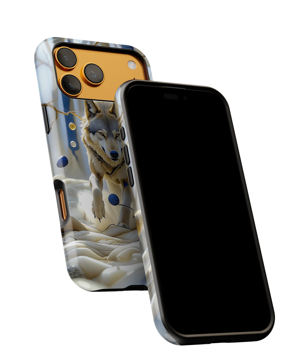 Wolf Running Tough MagSafe Protective iPhone Case