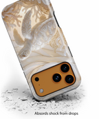 Sea Turtle Tough iPhone Case — Elegant Nautical Coral Design