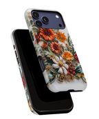 Floral Quilling Tough iPhone Case — Orange Daisy