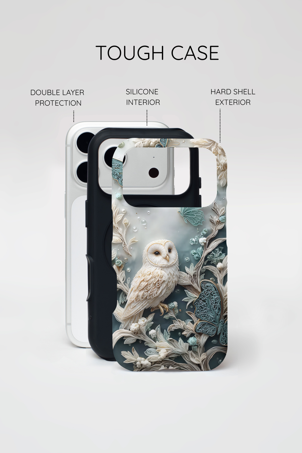 Barn Owl Floral MagSafe Phone Case