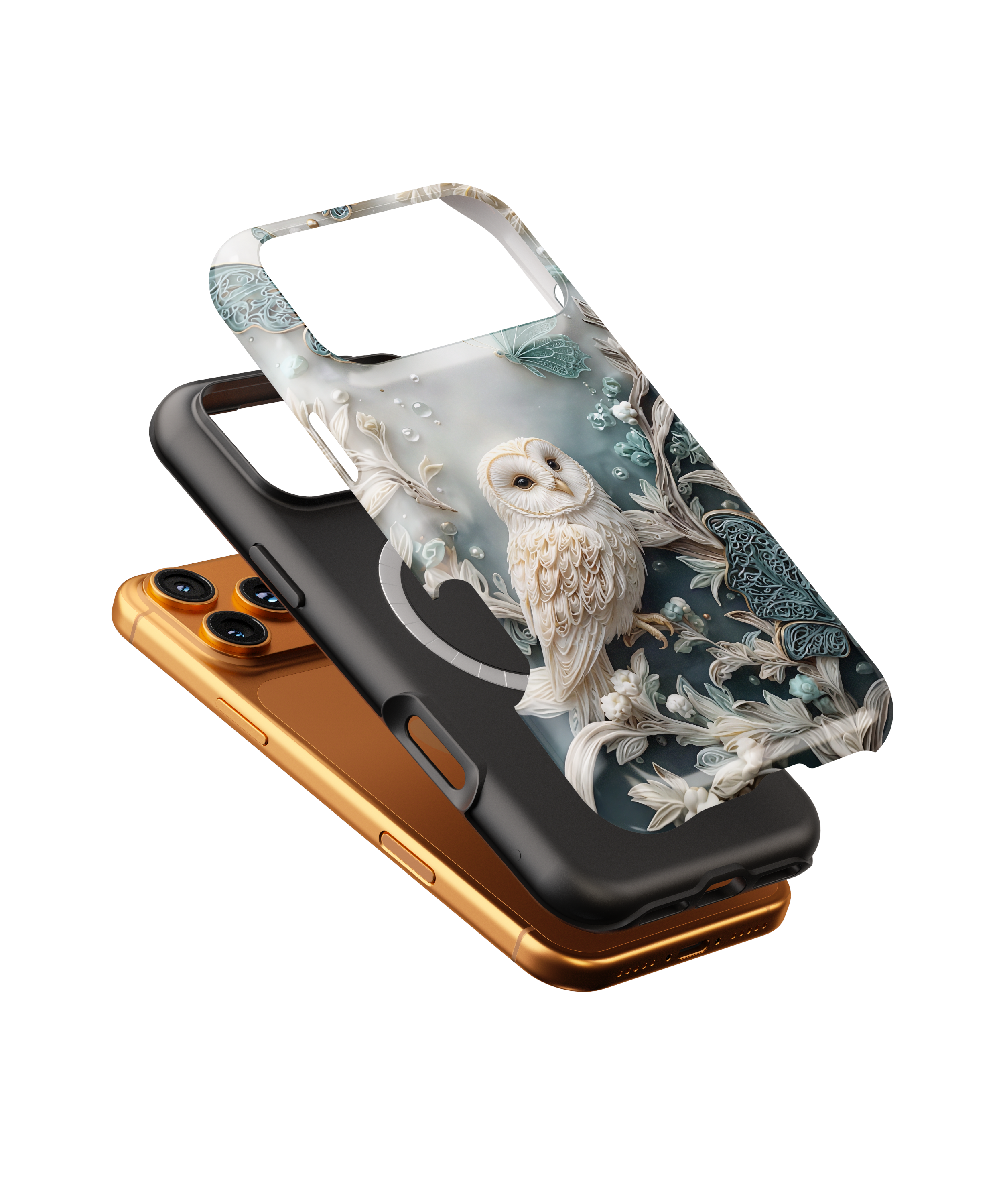 Barn Owl Floral MagSafe Phone Case