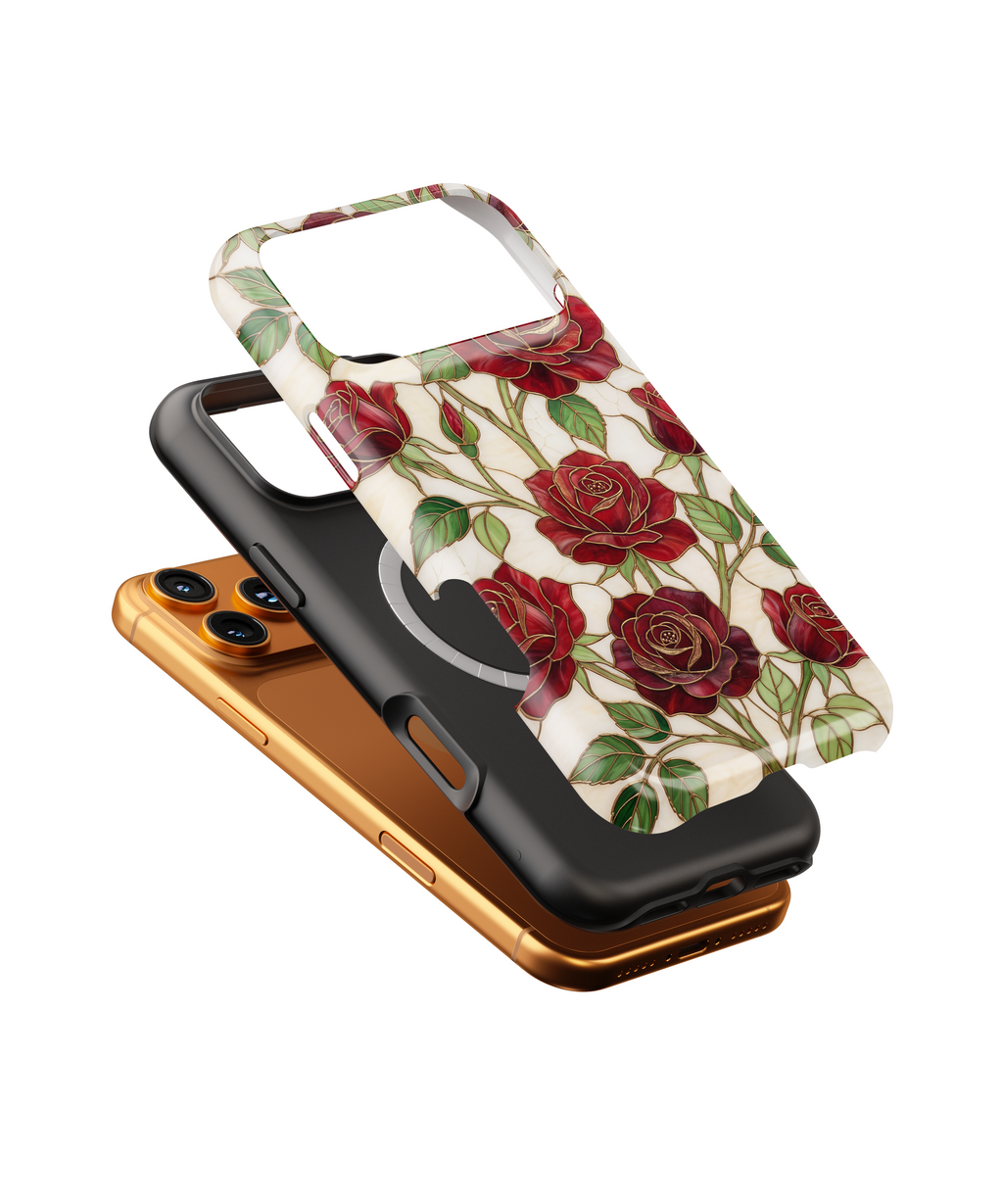 Rose Vines Tough MagSafe Phone Case — Floral Protective iPhone Cover