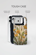 Dandelion Bouquet Tough iPhone Case — Floral Botanical Protective Cover