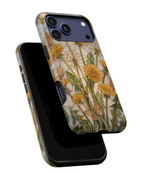 Dandelion Garden Tough MagSafe Phone Case — Floral Yellow Butterflies